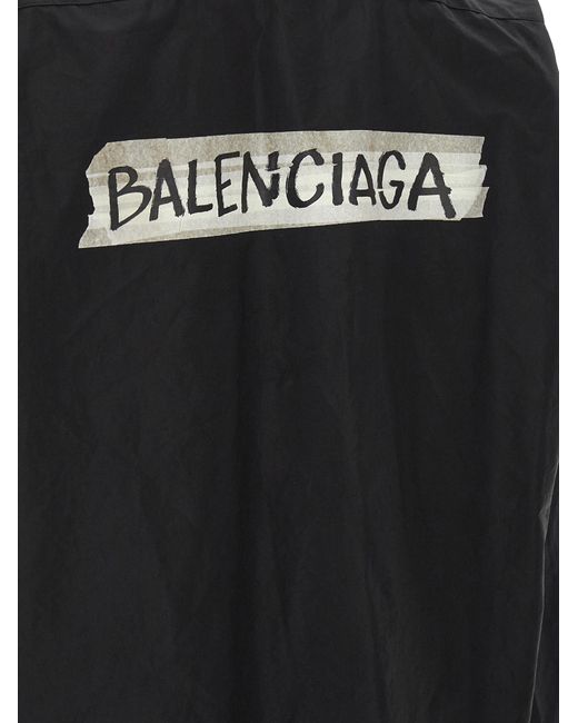 Balenciaga Black 'Masking Tape' Shirt for men