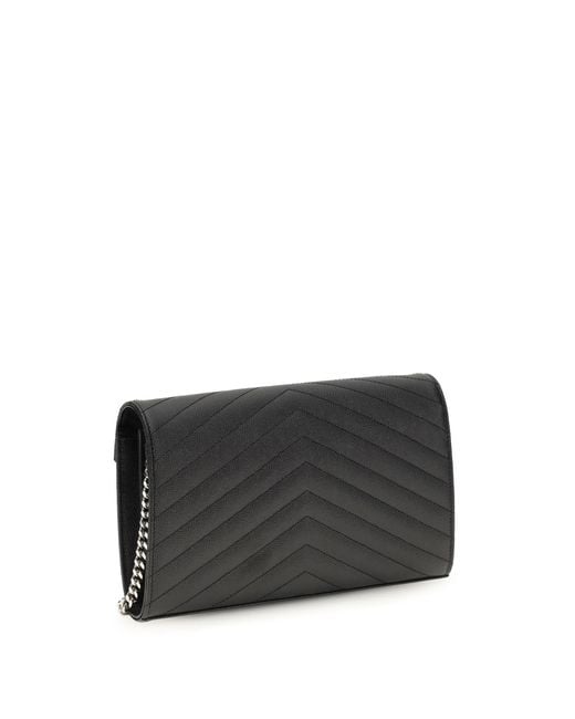 Saint Laurent Black Chain Wallet