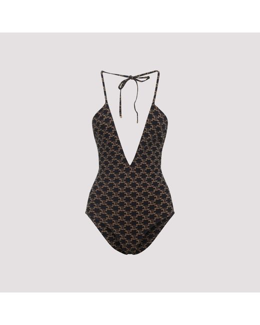 Céline Black Polyamide One-Piece