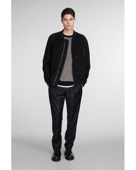 Giorgio Armani Pants In Black Wool for men