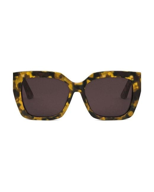 Dior Brown Sunglasses Square Full Rim, Coloured Havana Frame And Bordeaux Lens Misss2F26D0