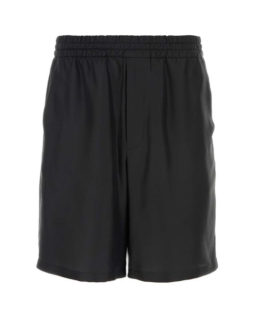 Prada Black Twill Bermuda Shorts for men