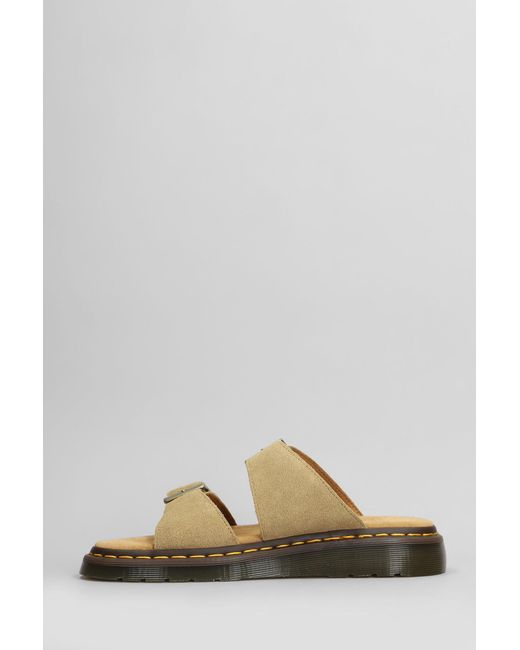 Dr. Martens Natural Josef Slipper-mule In Beige Suede for men