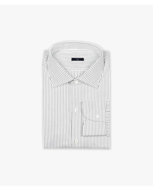 Larusmiani White Handmade Shirt Mayfair Executive Shirt for men