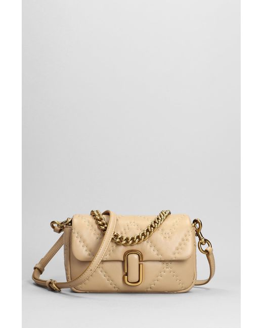 Marc Jacobs The Mini Shoulder Bag In Camel Leather in Natural Lyst