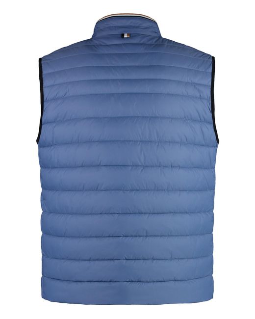 Boss Blue Full Zip Down Vest for men