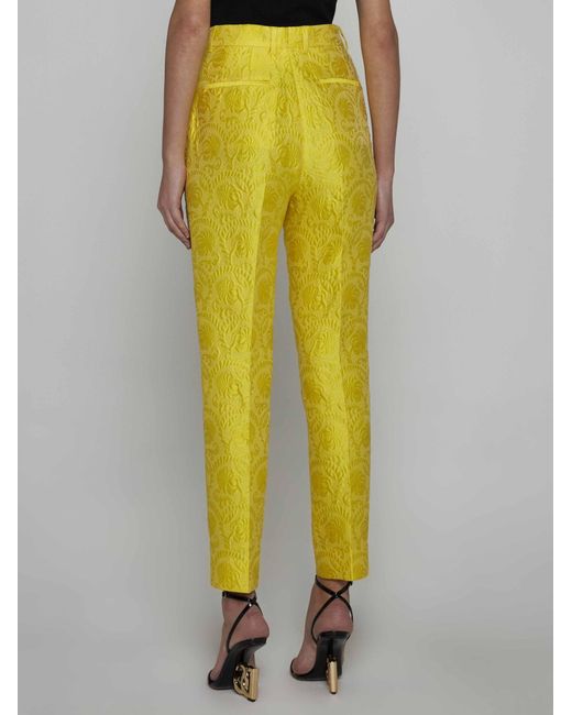 Dolce & Gabbana Yellow Trousers