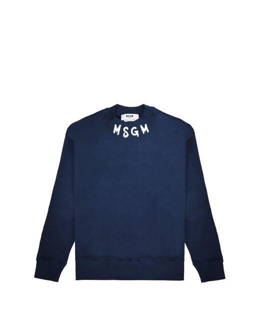 MSGM Blue Sweatshirt for men