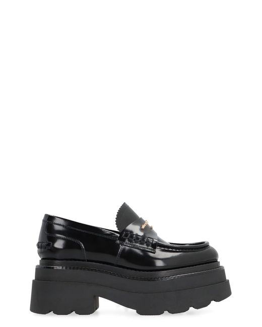 Alexander Wang Black Carter Leather Loafers