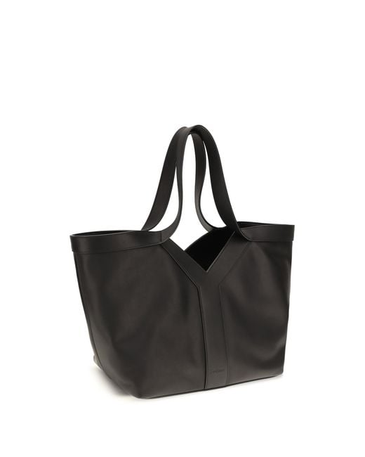 Saint Laurent Black Small Y Tote Bag Calf Leather Bos Taurus Shoulder