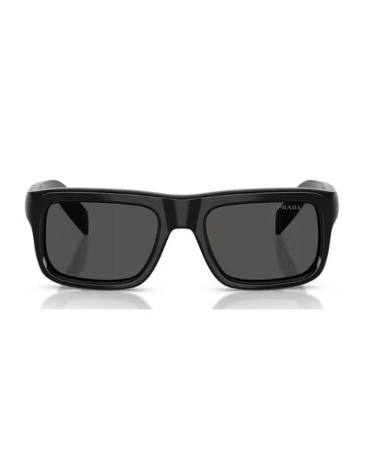 Prada Black Pr D11S Acetato Sunglasses