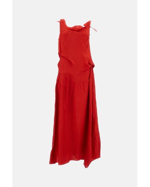 Plan C Red Dresses Rosso