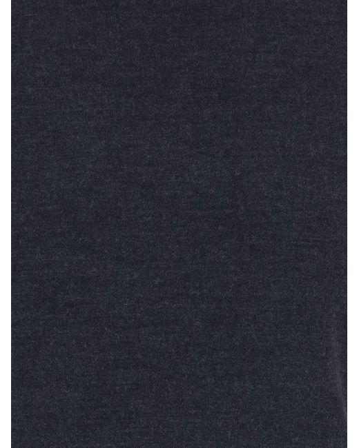 Allude Blue Cashmere Turtleneck Sweater Virgin Wool