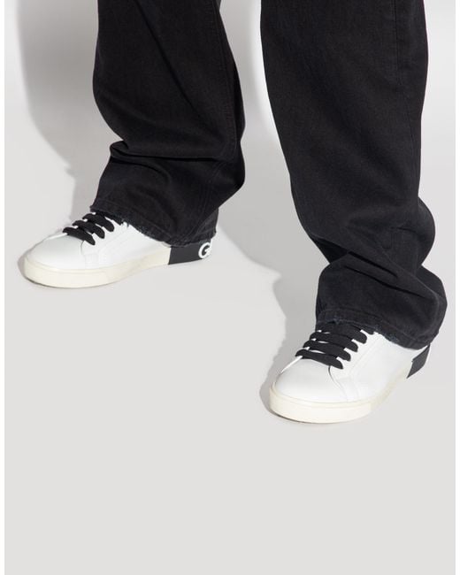 Dolce & Gabbana White Portofino Low-Top Sneakers