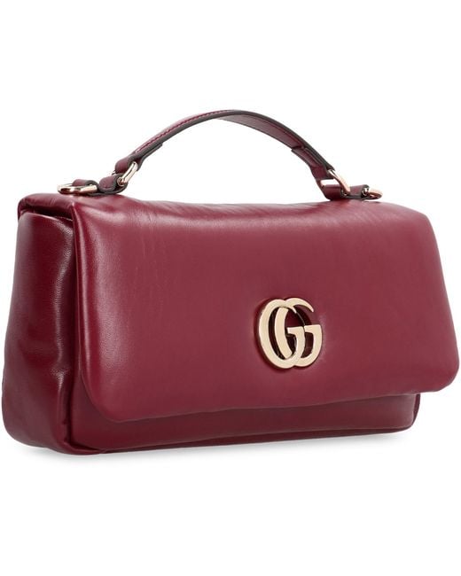 Gucci Purple Small Milano Lamb Leather Handbag Handbags