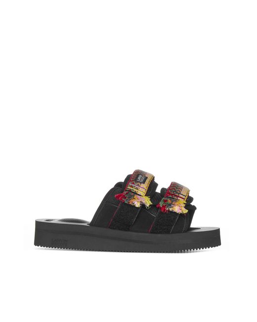 Lanvin Suicoke X Lanvin Leather And Fabric Sandals for Men Save 17