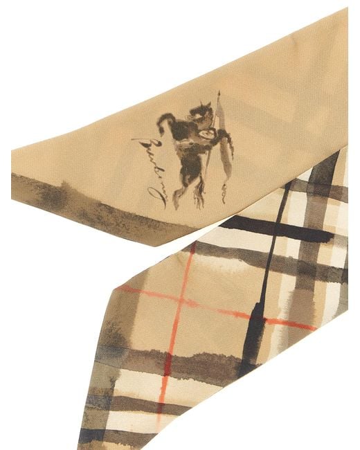 Burberry Metallic Satin Foulard Accessory