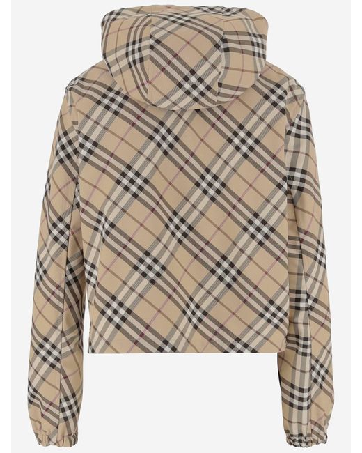 Burberry Multicolor Check Jacket With Logo