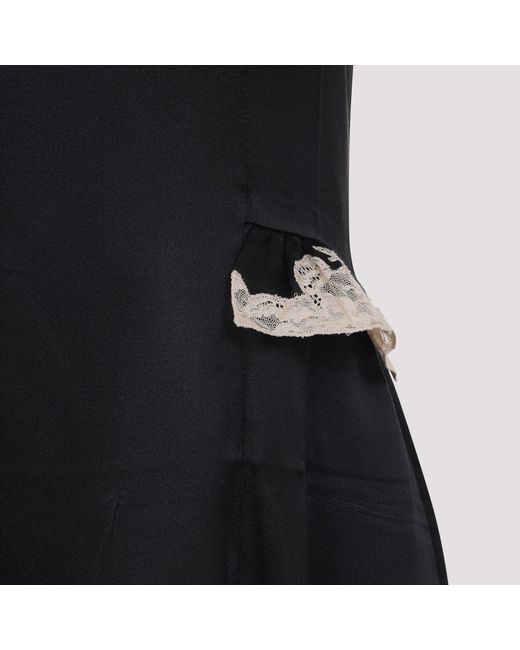 Prada Black Midi Silk Dress