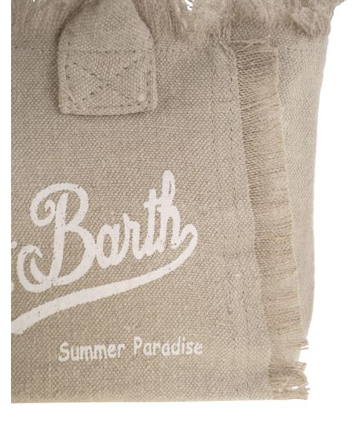 Mc2 Saint Barth Natural Linen Mini Vanity Bag