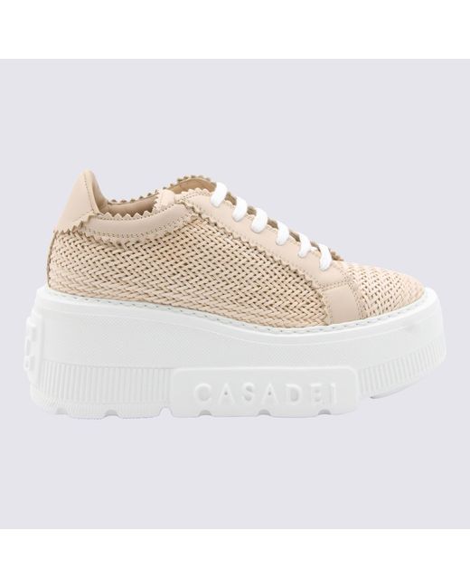 Casadei Natural Sneakers _Cover Tex/Le Sole El