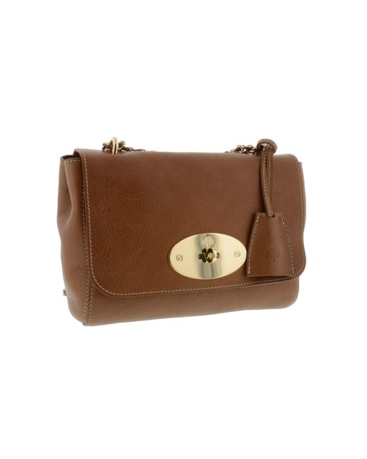 Mulberry Brown Lily Medium Natural Leather Crossbody