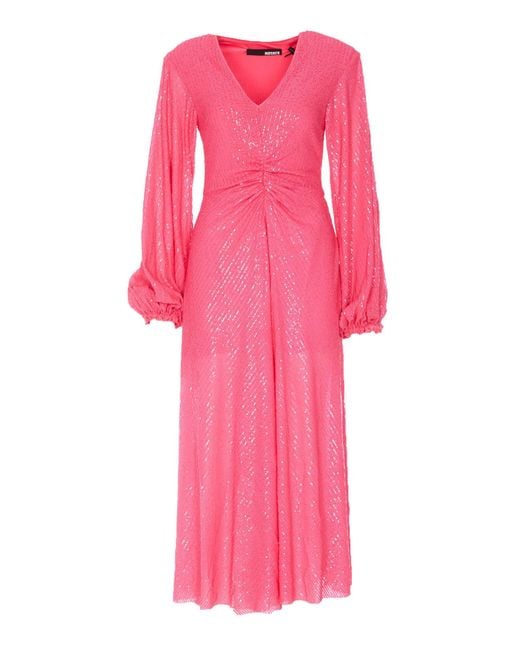 ROTATE BIRGER CHRISTENSEN Synthetic Sequins Dress in Pink | Lyst