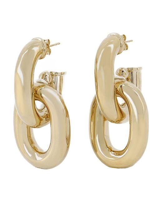 Rabanne Metallic Xl Link Hoops Earring