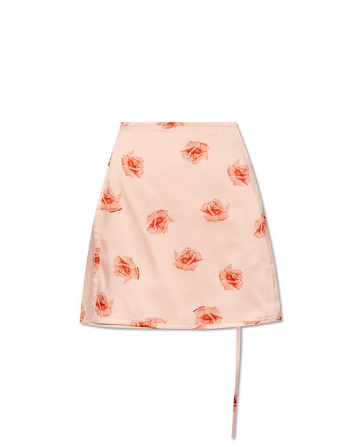 KENZO Pink Skirt With Logo,