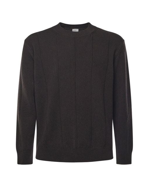 Eleventy Black Wool Sweater for men