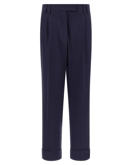 Alberto Biani Blue Albertino Pants Cotton