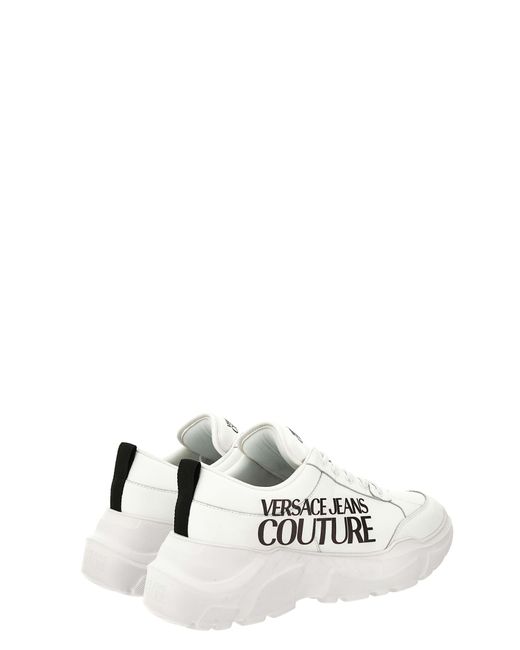 Versace White Jeans Couture Sneakers for men