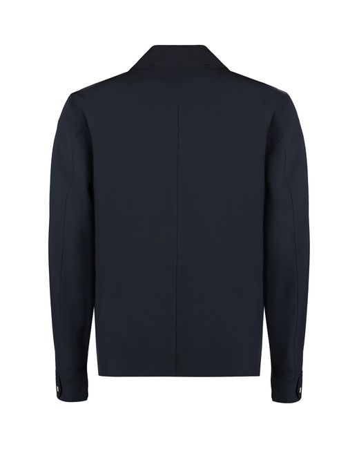 Herno Blue Techno Fabric Jacket for men