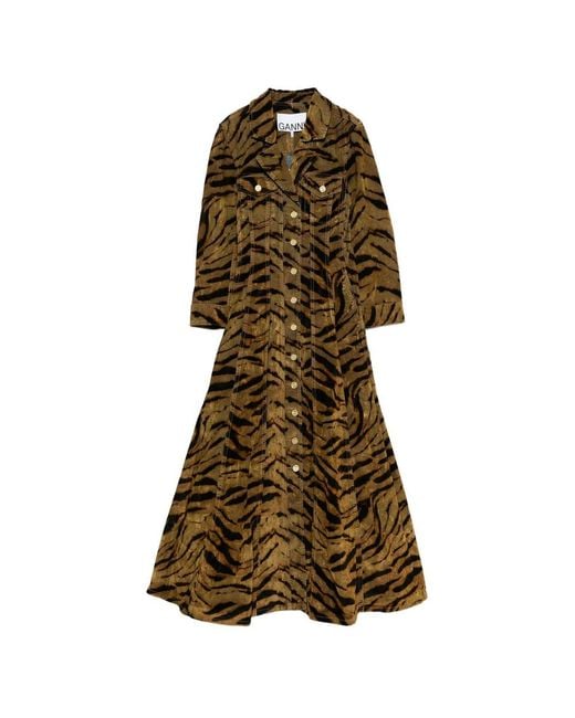 Ganni Brown Dress