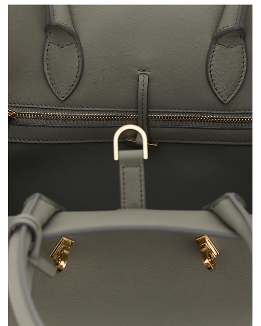 Ferragamo Metallic 'Hug (M) Handbag