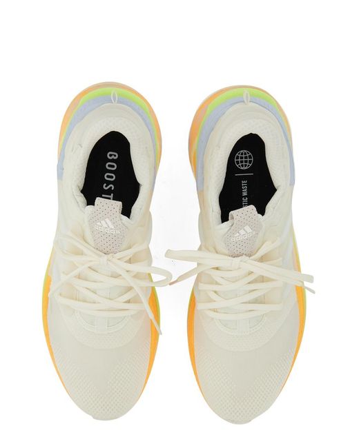 Adidas White Sneaker Plrboost Textile Trainers for men
