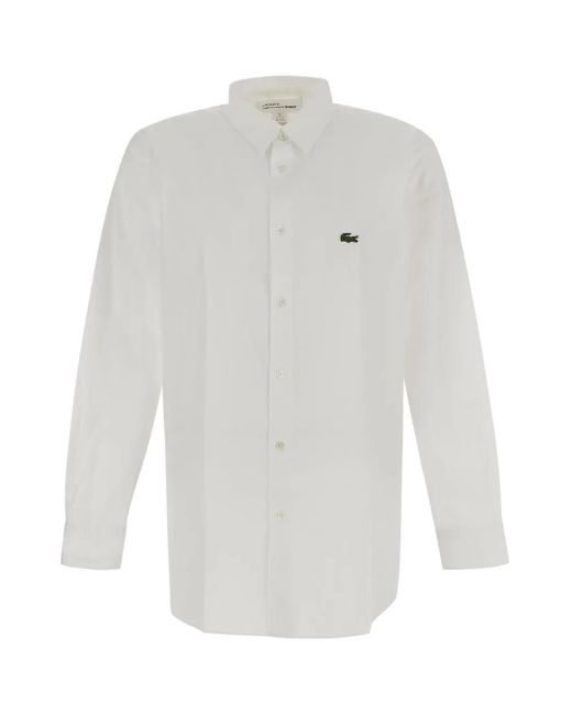 Comme des Garçons White Croco Logo Shirt for men