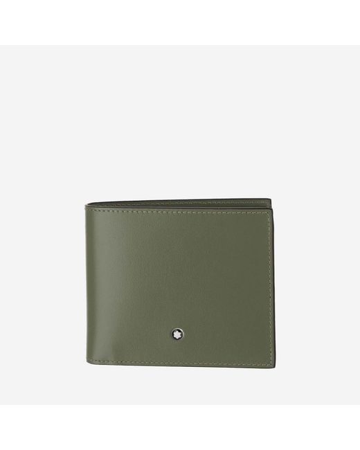 Montblanc Green Wallet With 8 Compartments Vitello & Cardholders for men