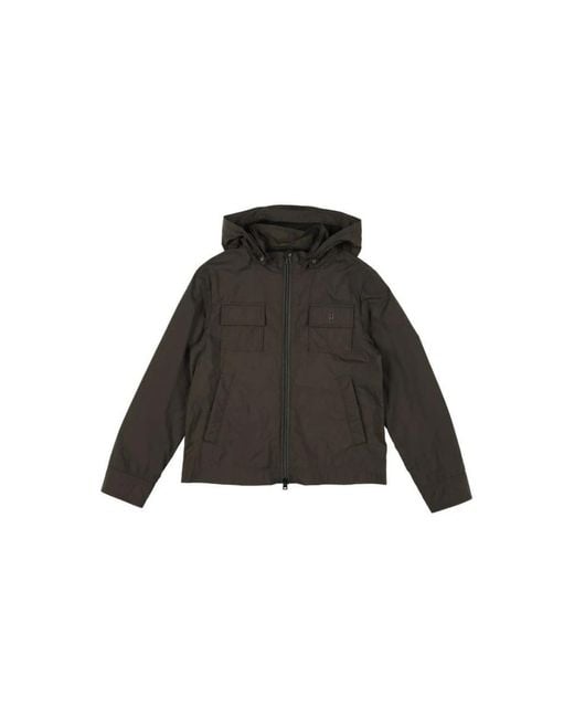 Herno Black Kids Outerwear Jacket Gi0052B-12306 Military Clothing