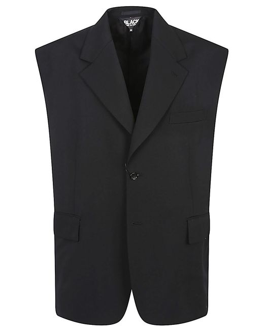 Comme des Garçons Black Wool Sleeveless Jacket