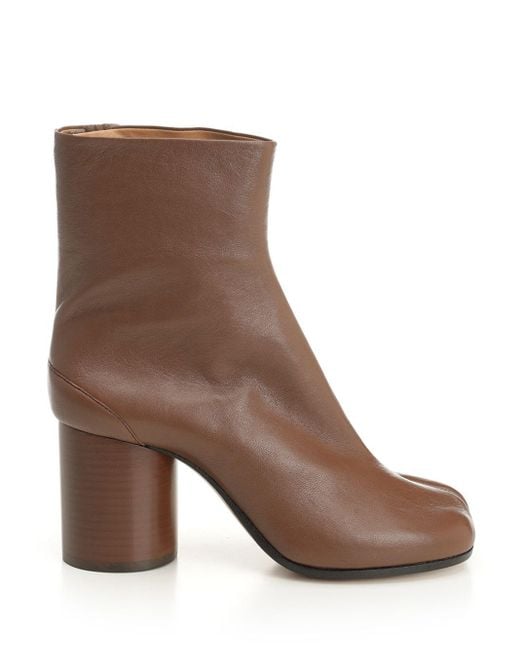 Maison Margiela Brown Tabi' Ankle Boots