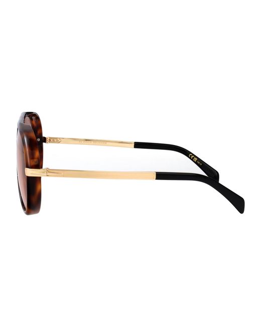 David Beckham Brown Acetate Sunglasses for men