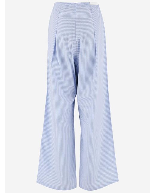 DARKPARK Blue Striped Cotton Pants