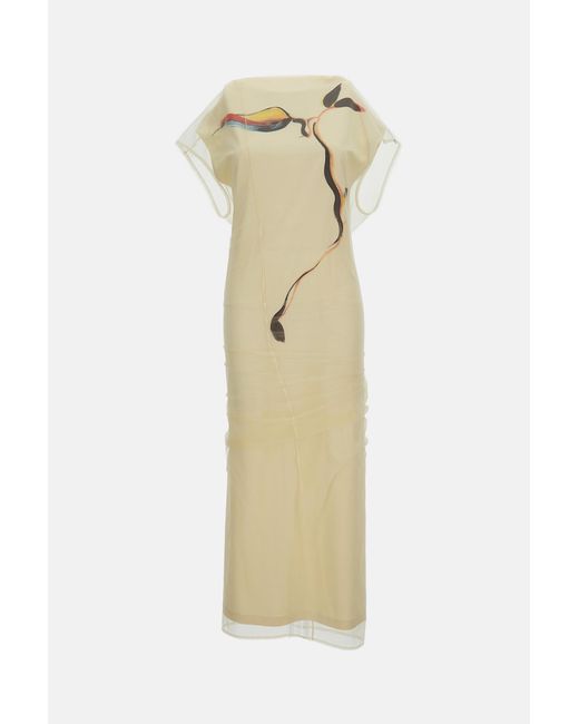 Sportmax White Viale Long Dress