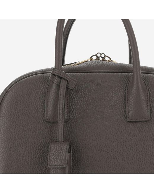 Saint Laurent Black Hammered Leather Shoulder Bag