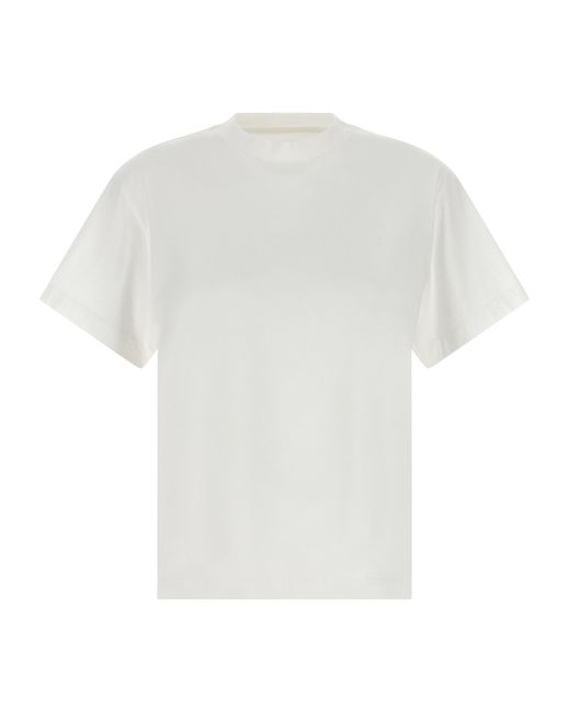 Jil Sander Blue Cotton T-Shirt