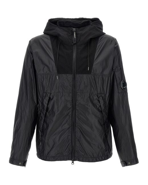 C P Company Black Cs Ii Mixed Jacket for men