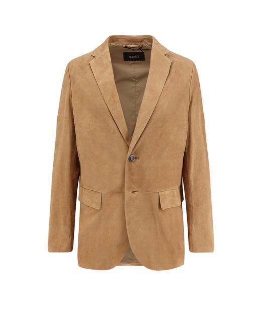 Boss Natural Boss Jackets Suede for men