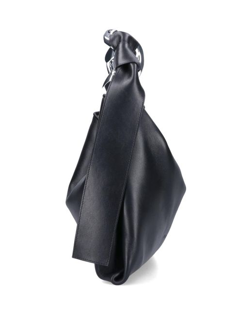 J.W. Anderson Black Chain Hobo Small Shoulder Bag