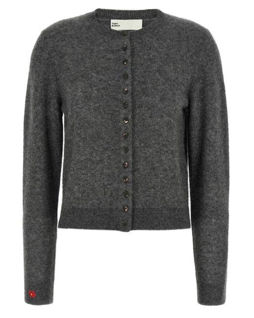 Tory Burch Black Embroidery Cardigan
